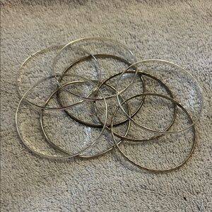 8 Stackable Vintage Bangles